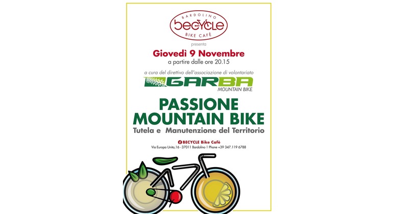 GARBA Mountainbike è il primo ospite di una serie di incontri promossi da Becycle Bardolino.